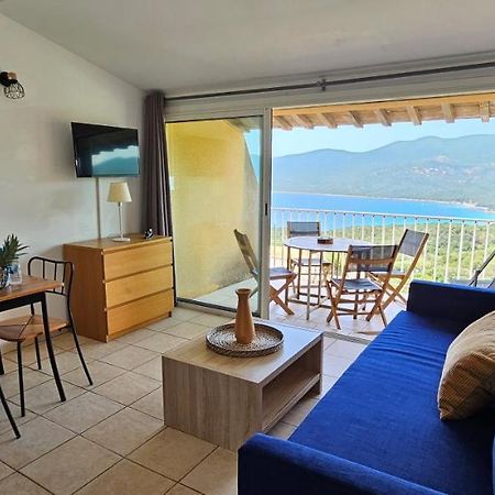 Chalereux T2 Vue Mer Et Piscine Alba Rossa Serra di Ferro Esterno foto
